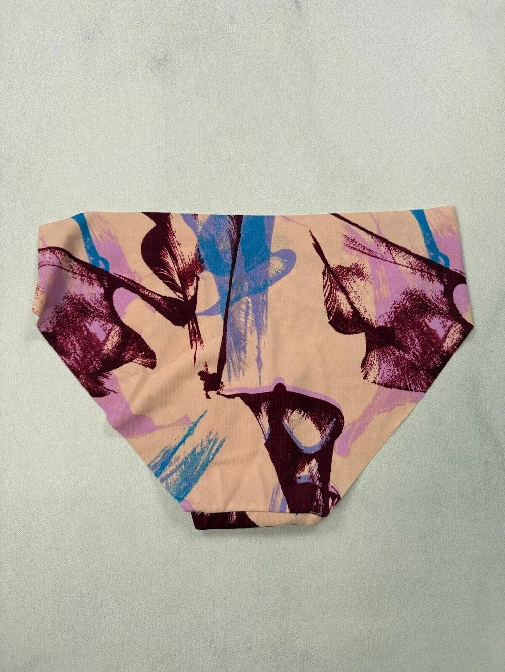 Auden Printed Brief Pink Modernist Statement Piece - Womens XS